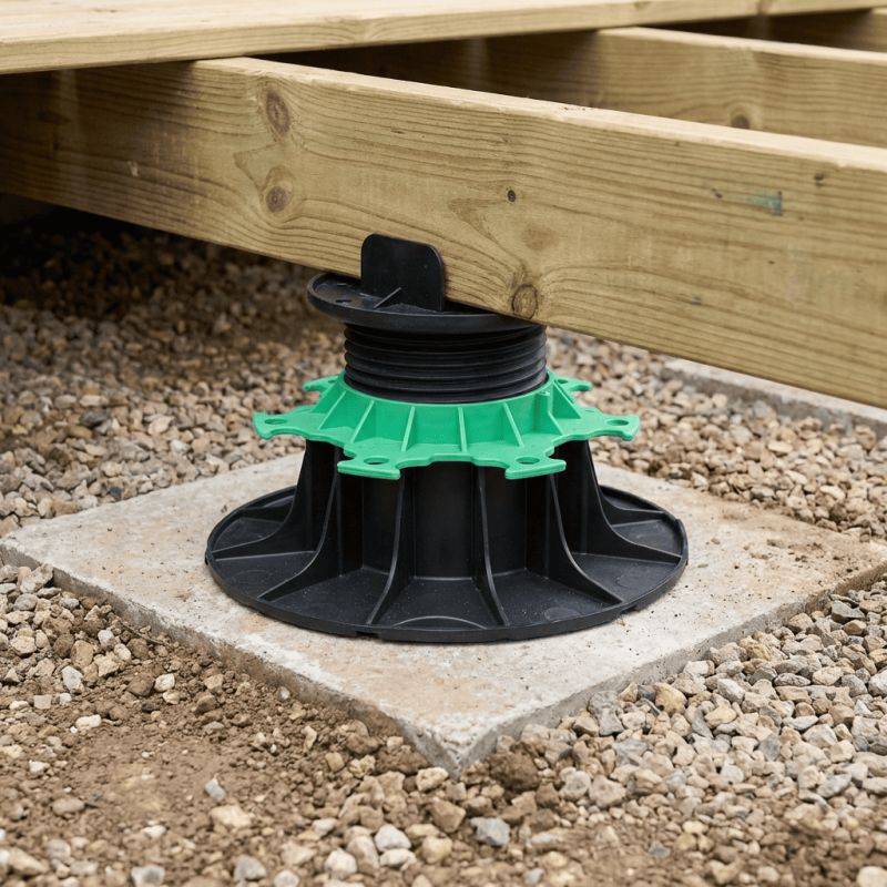 Plot terrasse bois réglable 80 à 140 mm - JOUPLAST - Carton de 11 plots - Image 4