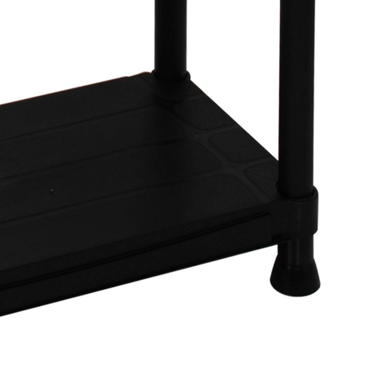Etagère résine noire 5 tablettes L61xP31xH172 cm Charge 30kg par tablette ITOOLS - Imagen 2