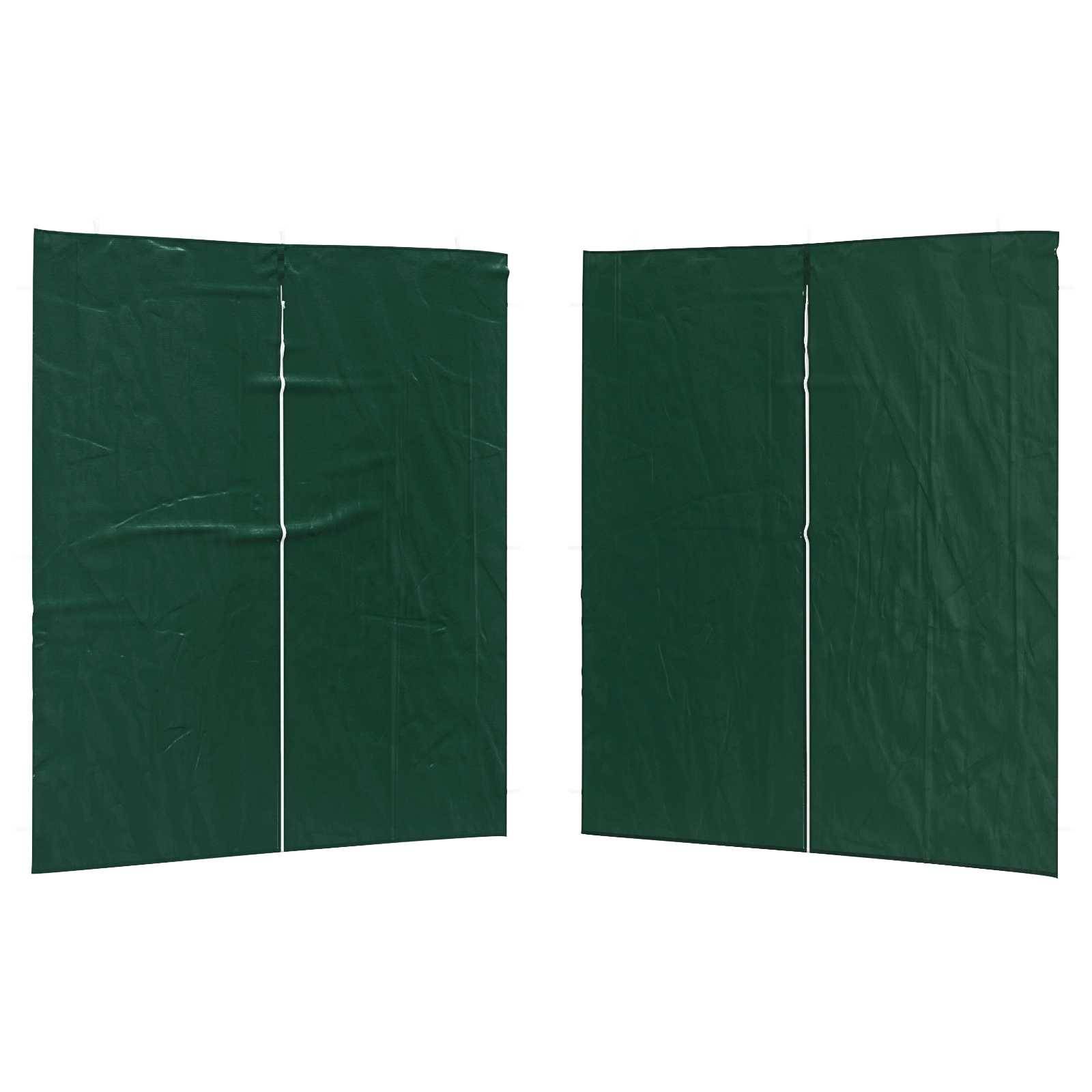 Mur de tente de fête PE et acier vert 200 x 195 cm, Poids:0.72kg - PANGIVO - Image 2