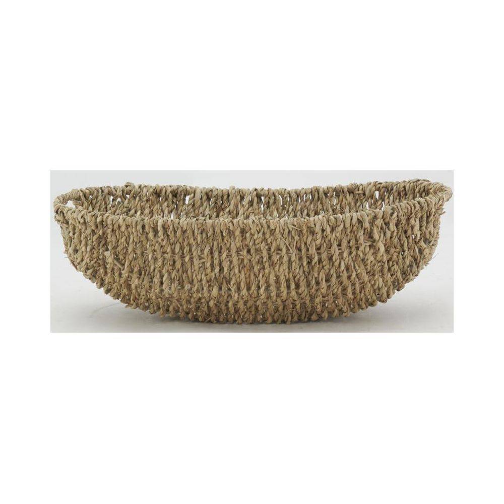 Aubry Gaspard - Corbeille ovale en jonc L 35 cm - Imagen 4