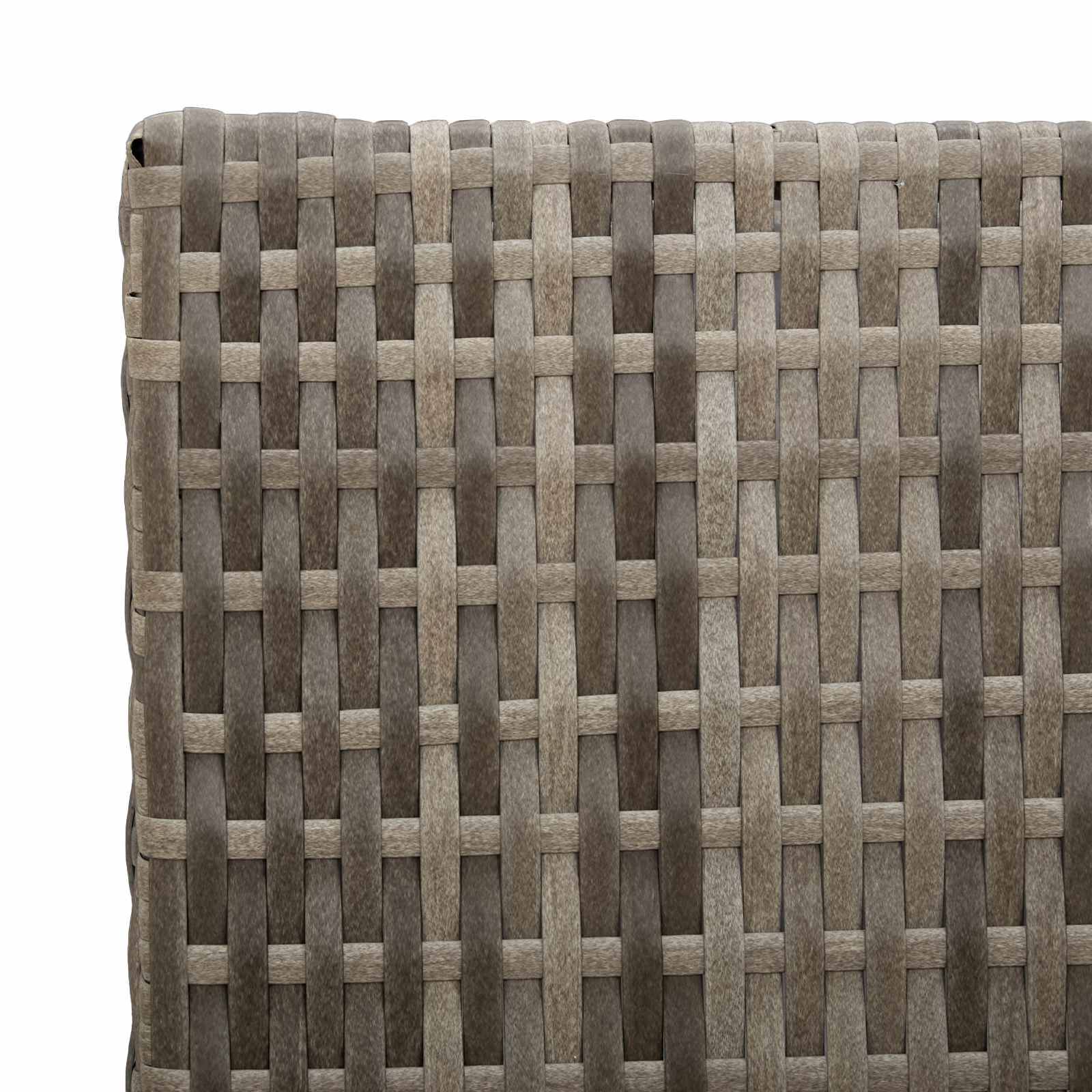 ComfortXL - Grand pot de fleurs poly rotin terrasse plantation plantes 55x70cm gris - ComfortXL Outdoor Living - Image 6