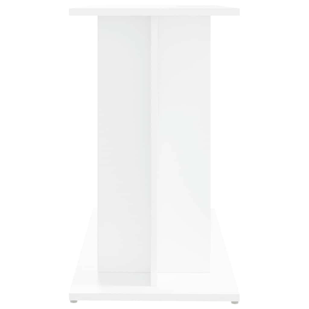 Meuble Aquarium Bois d'Ingénierie Support de Rangement Stable 80x35x60 cm Blanc - ComfortXL Outdoor Living - Image 5