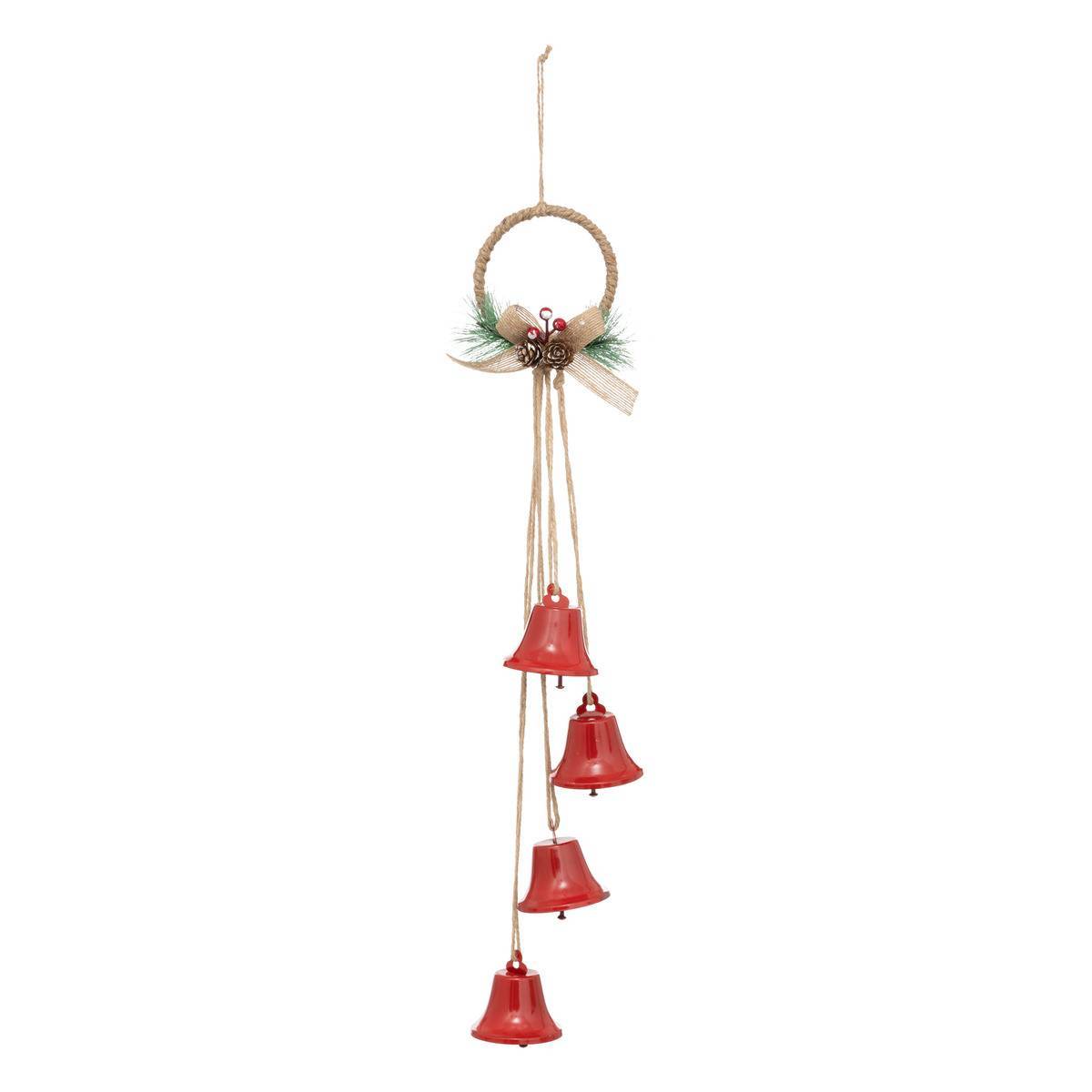 Fééric Lights & Christmas - Métal 4 cloches H55cm - Feeric Lights & Christmas