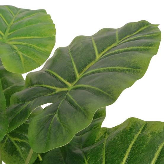 Autre - Plante Taro artificielle avec pot 45 cm Vert - Image 2