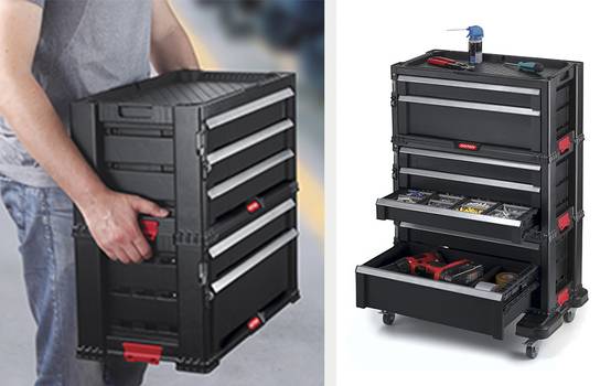 Keter - Servante à outils mobile Drawer 7 tiroirs - KETER - Image 3