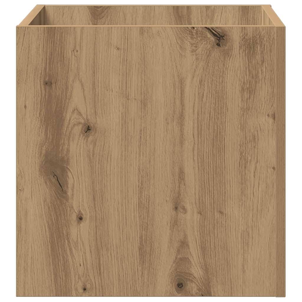 PANGIVO - Jardinière bois d'ingénierie chêne artisanal 40 x 40 x 40 cm - PANGIVO - Image 4