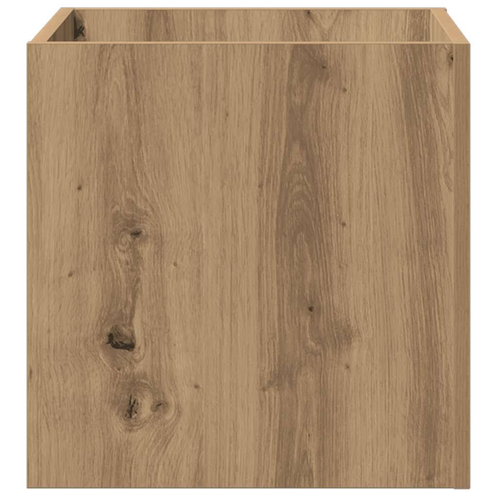 PANGIVO - Jardinière bois d'ingénierie chêne artisanal 40 x 40 x 40 cm - PANGIVO - Image 5