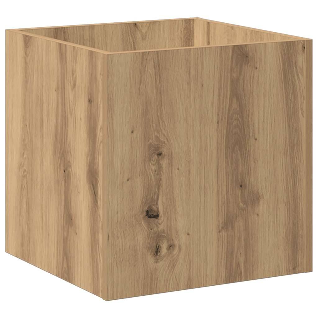 PANGIVO - Jardinière bois d'ingénierie chêne artisanal 40 x 40 x 40 cm - PANGIVO - Image 6
