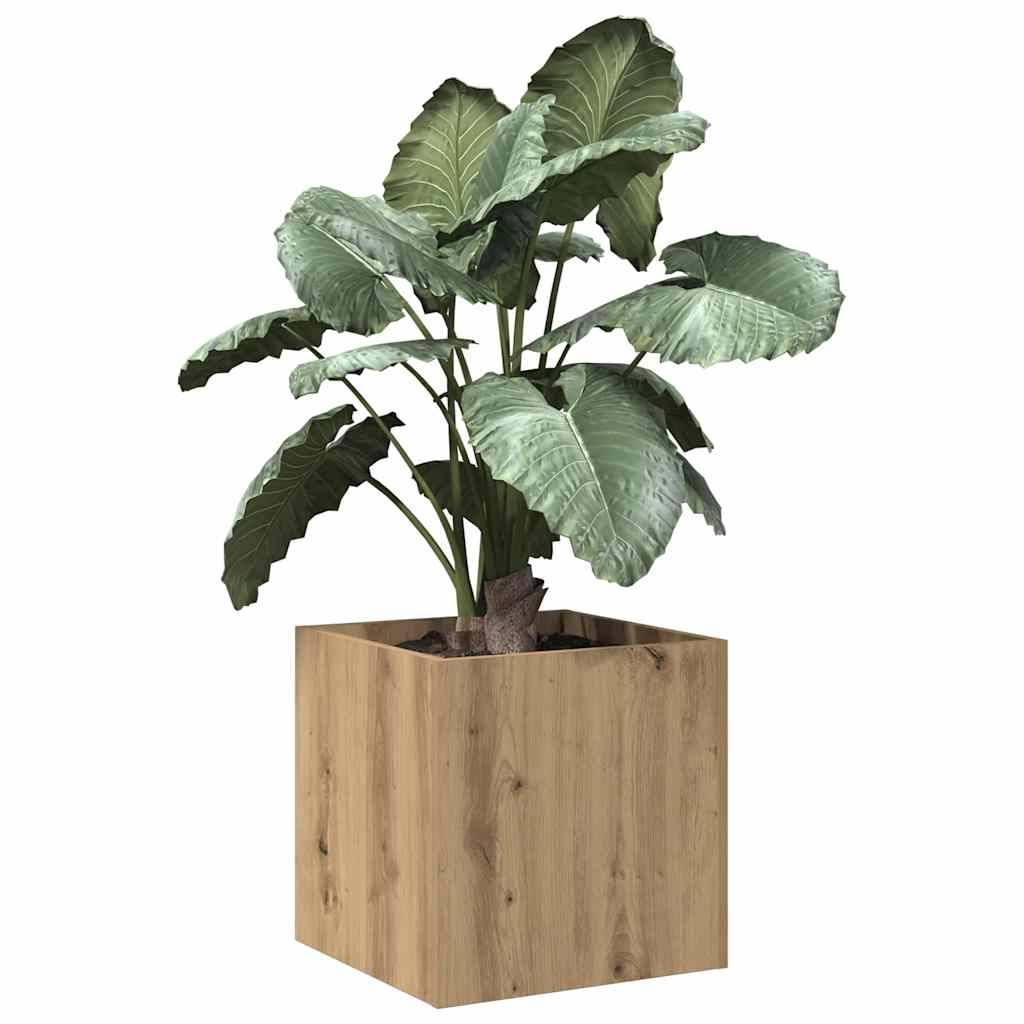 PANGIVO - Jardinière bois d'ingénierie chêne artisanal 40 x 40 x 40 cm - PANGIVO - Image 3