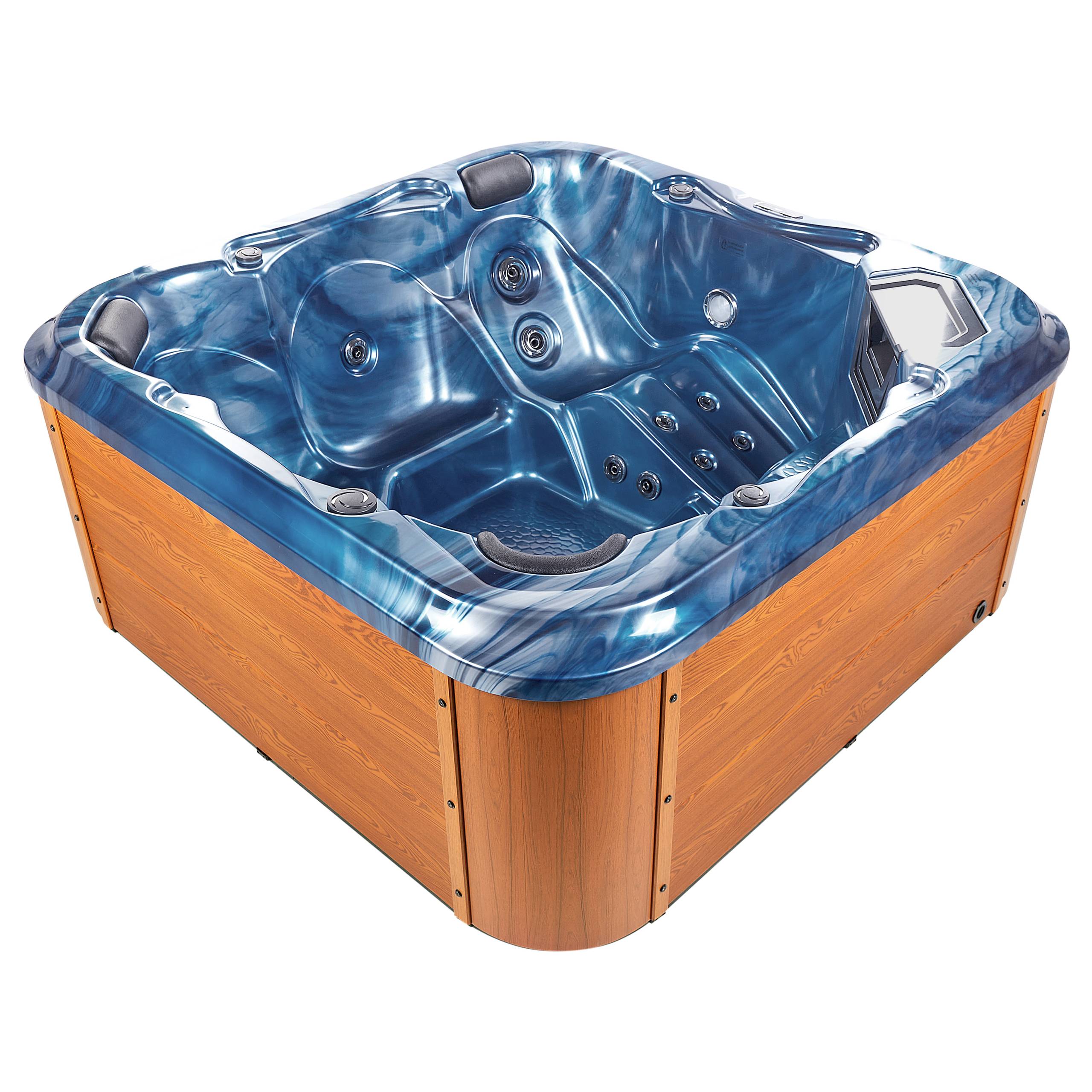 Beliani - Bain à remous d'extérieur Acrylique Bleu TULAROSA - Beliani - Imagen 2