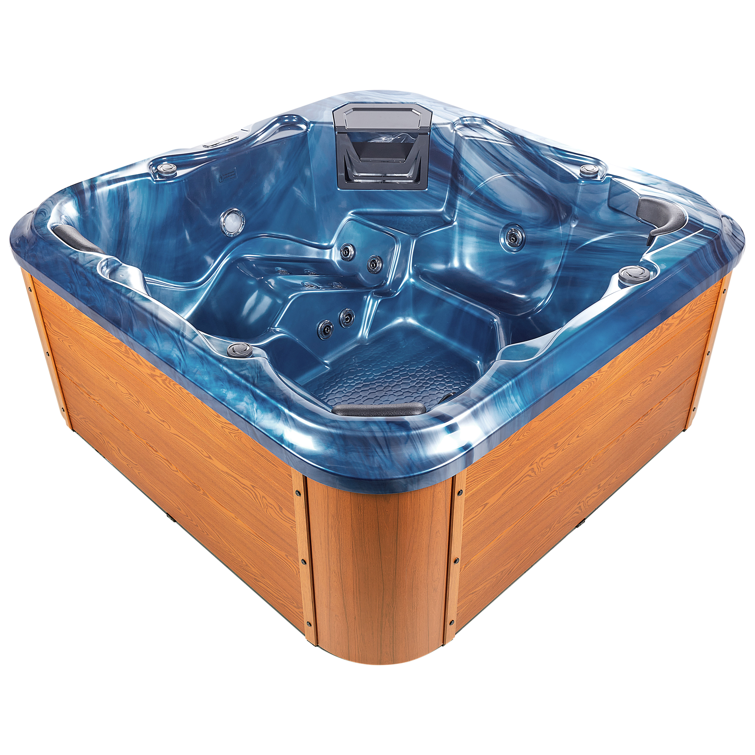 Beliani - Bain à remous d'extérieur Acrylique Bleu TULAROSA - Beliani - Imagen 5