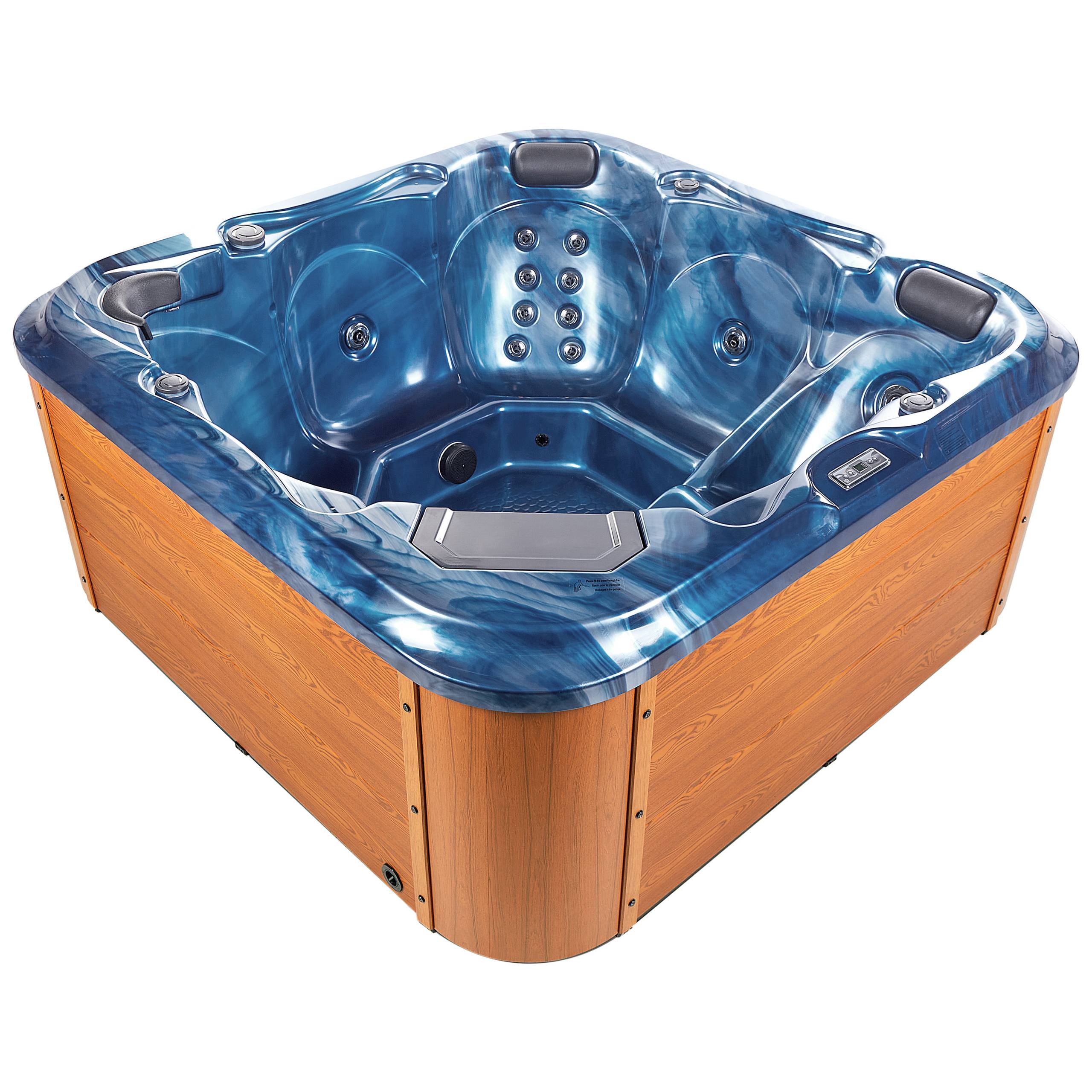 Beliani - Bain à remous d'extérieur Acrylique Bleu TULAROSA - Beliani - Imagen 8