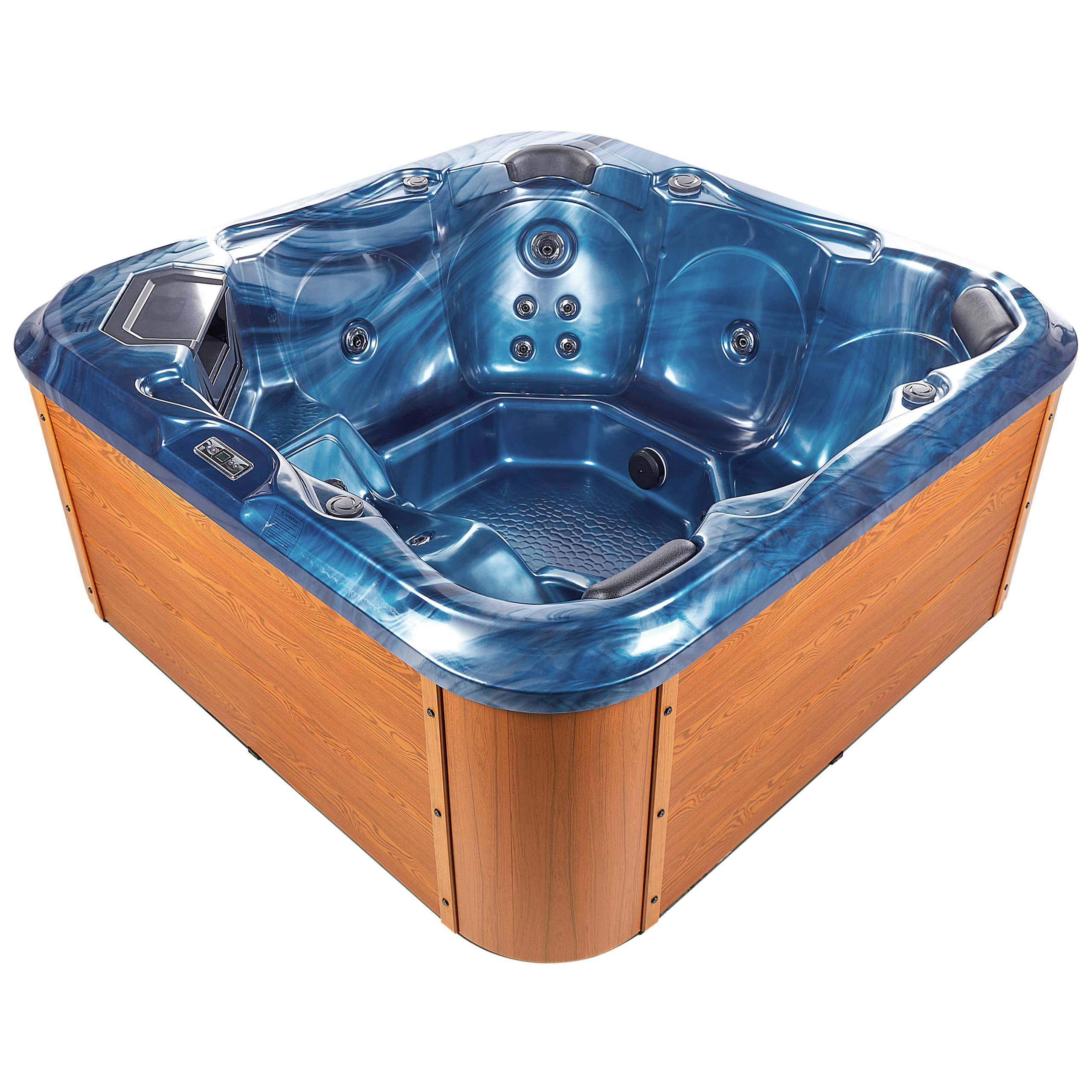 Beliani - Bain à remous d'extérieur Acrylique Bleu TULAROSA - Beliani - Imagen 7