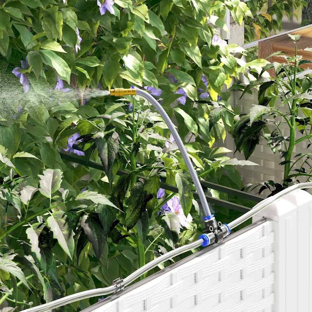 ComfortXL - Pot de fleurs haut en acier avec irrigation pour entrée et balcon Blanc 40x40x126 cm – ComfortXL Outdoor Living - Image 5