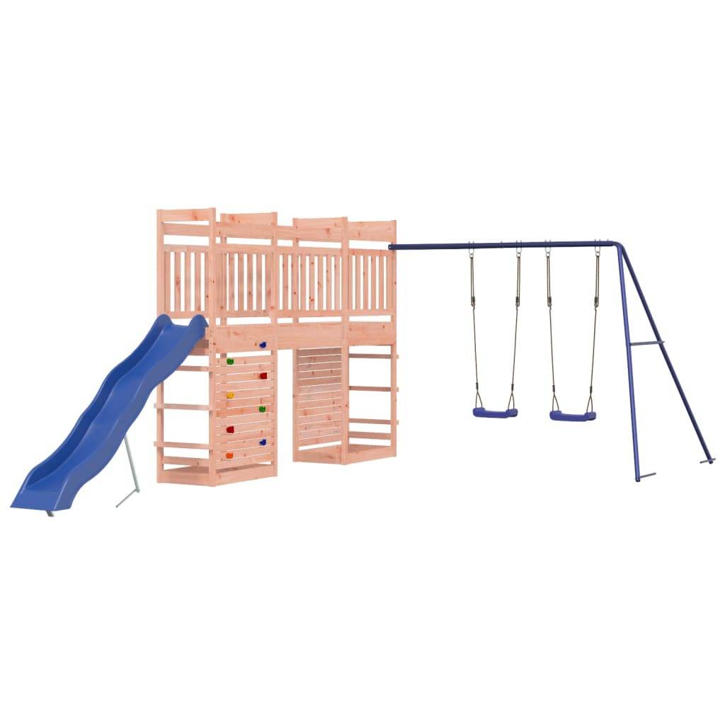 Helloshop26 - Aire de jeux d'extérieur balançoires toboggan portiques robuste jeux jardin 316 x 534 x 207 cm bois massif de douglas - Imagen 1