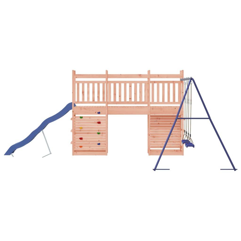 Helloshop26 - Aire de jeux d'extérieur balançoires toboggan portiques robuste jeux jardin 316 x 534 x 207 cm bois massif de douglas - Imagen 5
