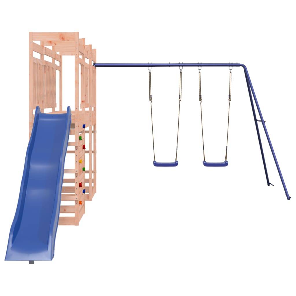 Helloshop26 - Aire de jeux d'extérieur balançoires toboggan portiques robuste jeux jardin 316 x 534 x 207 cm bois massif de douglas - Imagen 2