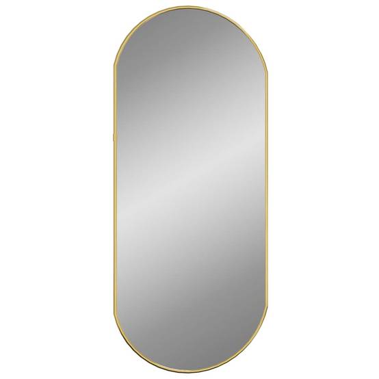 Maison Chic - Miroir mural Doré 70x30 cm Ovale Maison Chic - Image 1