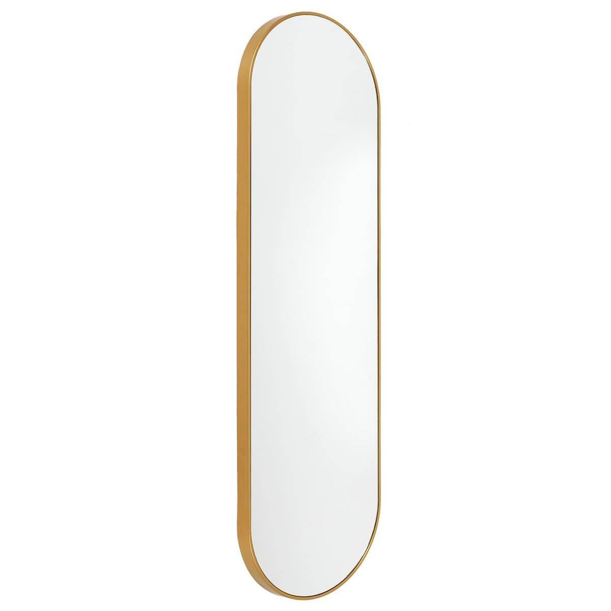 ALTOBUY - Miroir Doré Ovale 30x100 cm - HEVIA