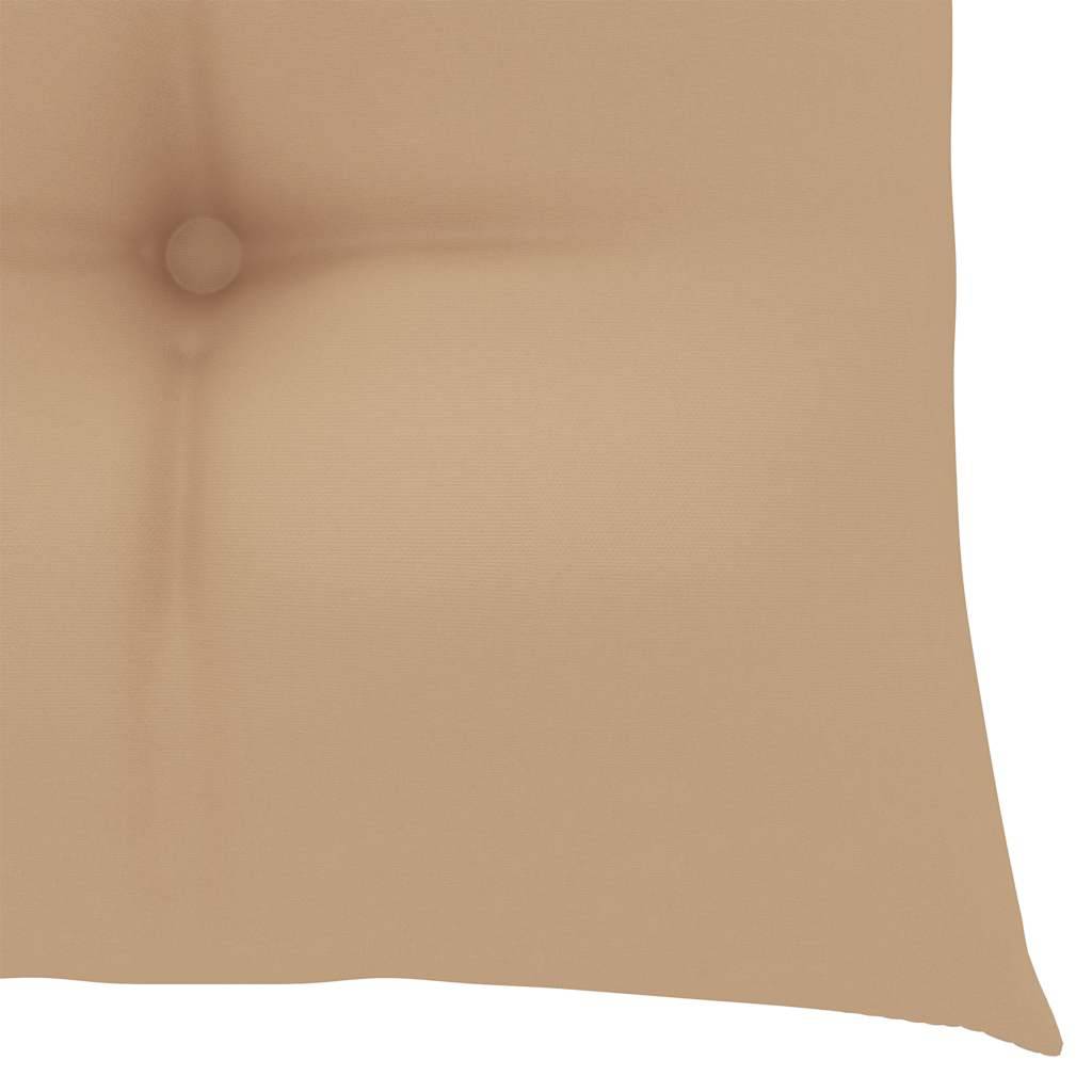 Lot de 3 chaises de jardin bois teck beige 55 x 60 x 89 cm - PANGIVO - Image 5