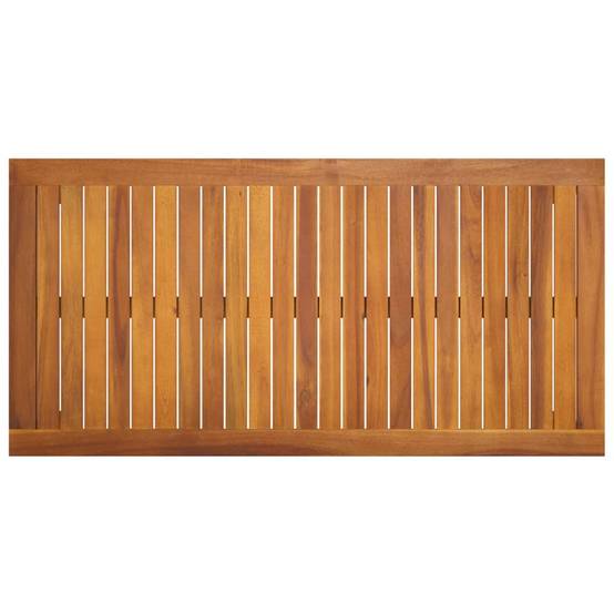 Ensemble à manger de jardin 3 pcs | Mobilier d'extérieur et coussins Acacia solide Maison Chic - Image 5