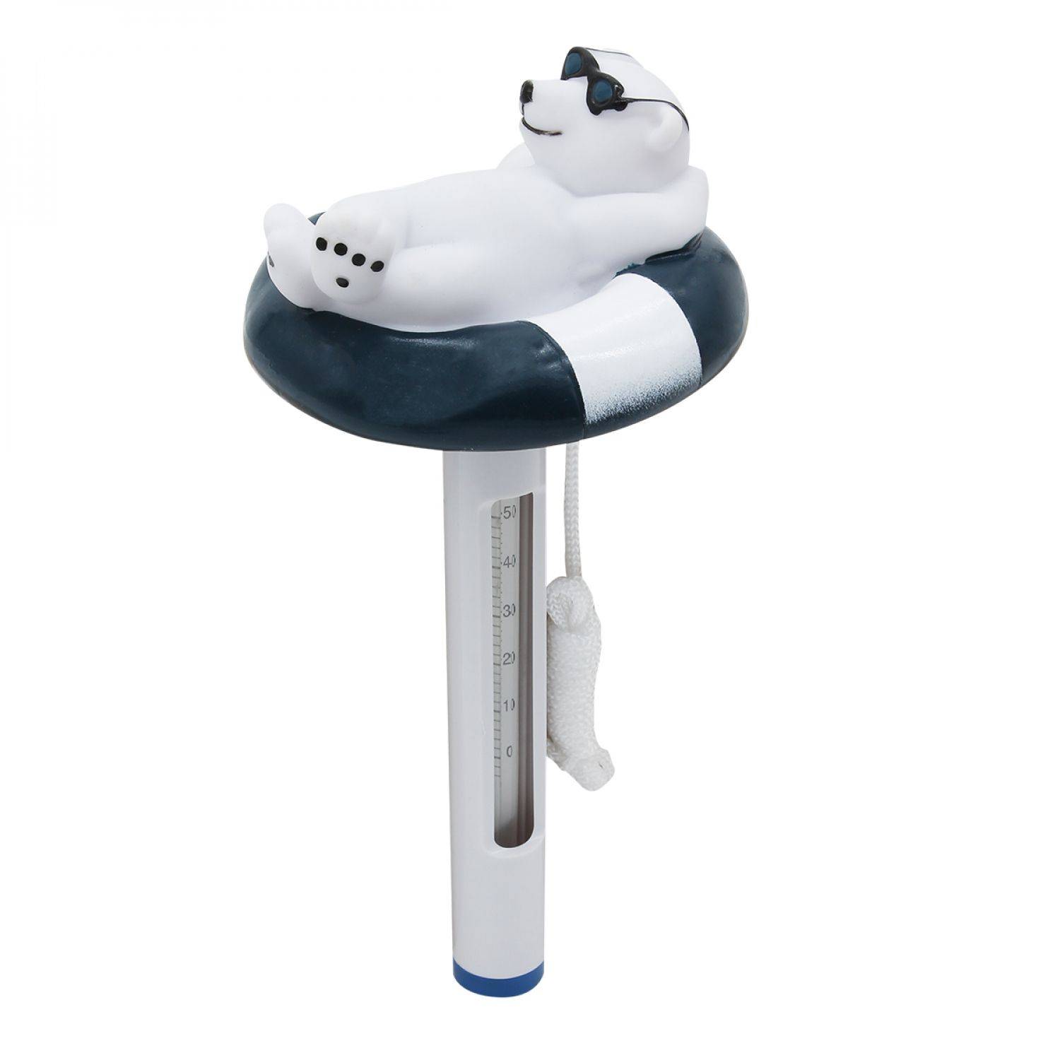 Linxor - Thermomètre flottant ours pour piscine avec cordon  - Linxor