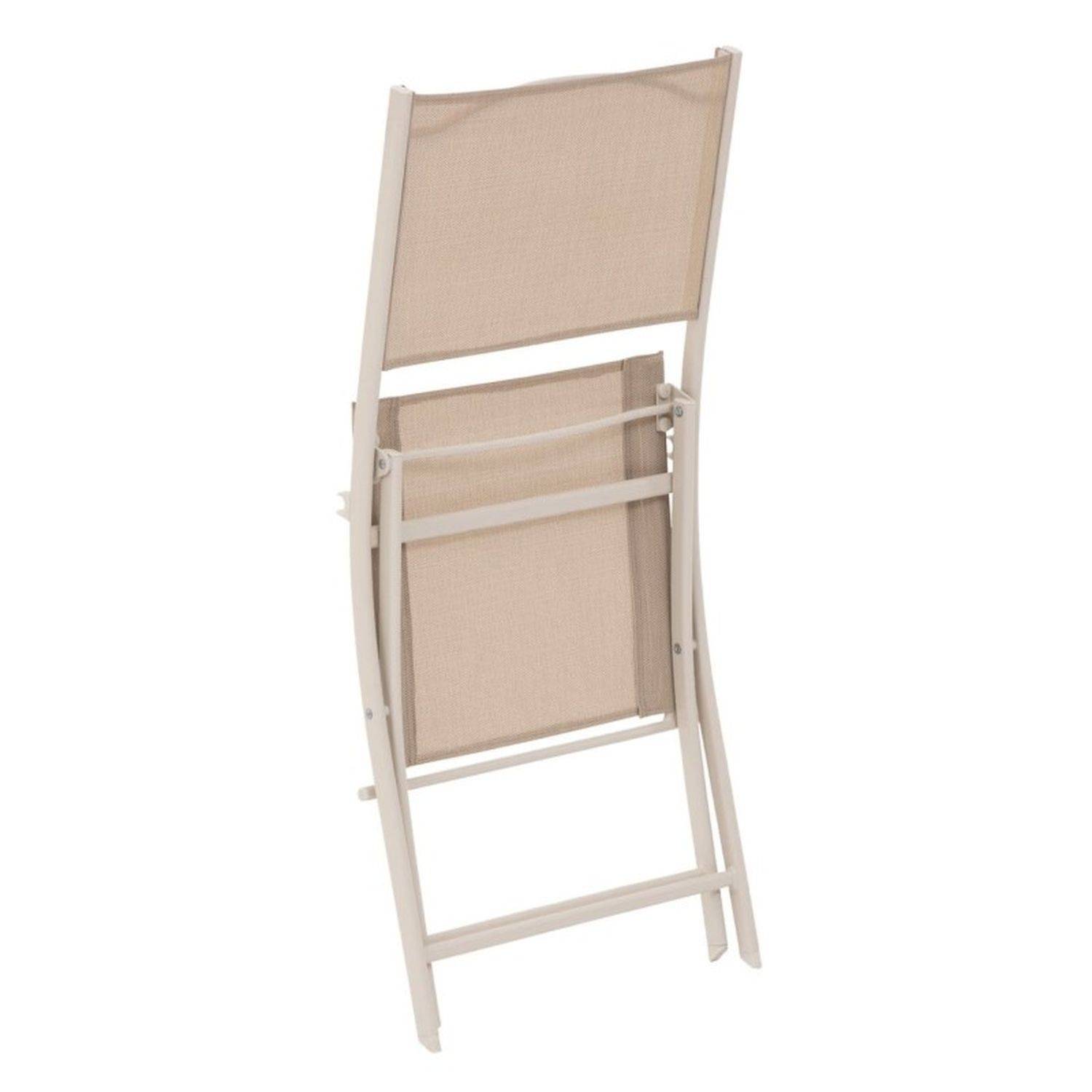 Sans Marque - Lot de 4 chaises de jardin pliables MODULA - Toilinux - Imagen 4