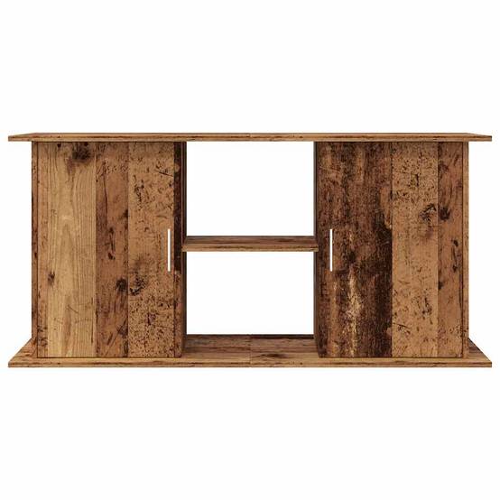 Meuble Aquarium en Bois Style Vintage avec Étagères 121x41x58 cm Vieux Bois - ComfortXL Outdoor Living - Image 4