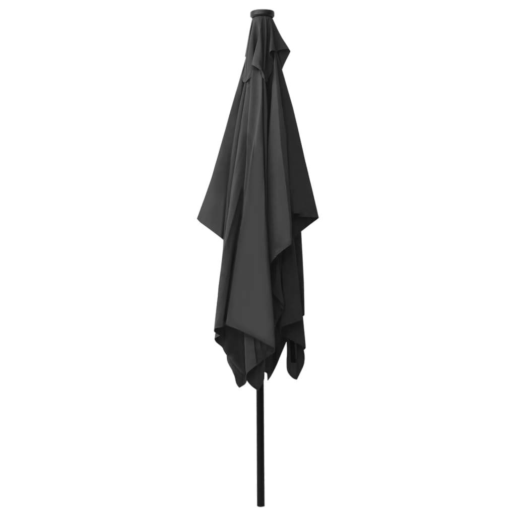 Helloshop26 - Parasol avec led et mât en acier 2 x 3 m anthracite - Imagen 6