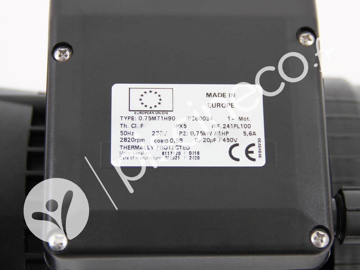 Moteur pour pompes Ultraflow, Whisperflow, La Sta-Rite et Superflo 1 CV Mono - Pentair - Imagen 4