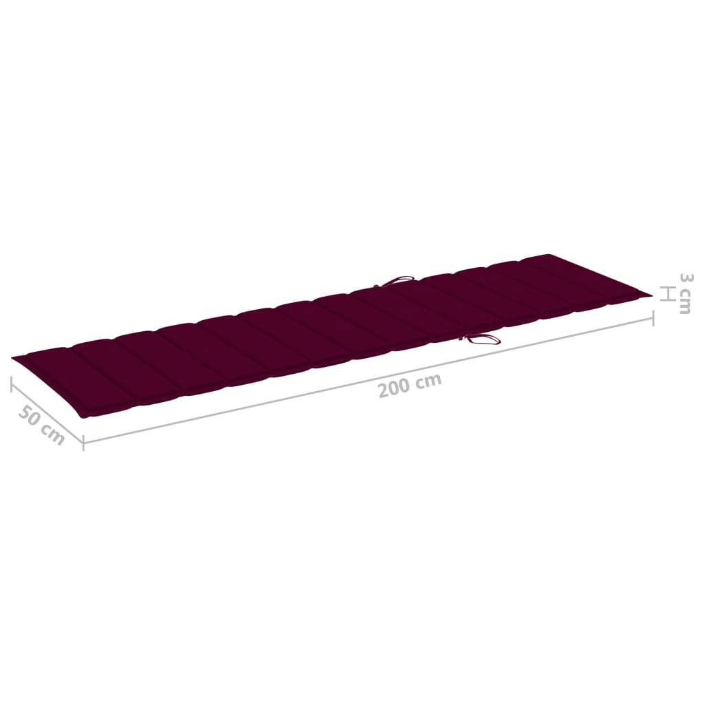 Helloshop26 - Transat chaise longue bain de soleil lit de jardin terrasse meuble d'extérieur avec table et coussin bois de teck solide - Imagen 9