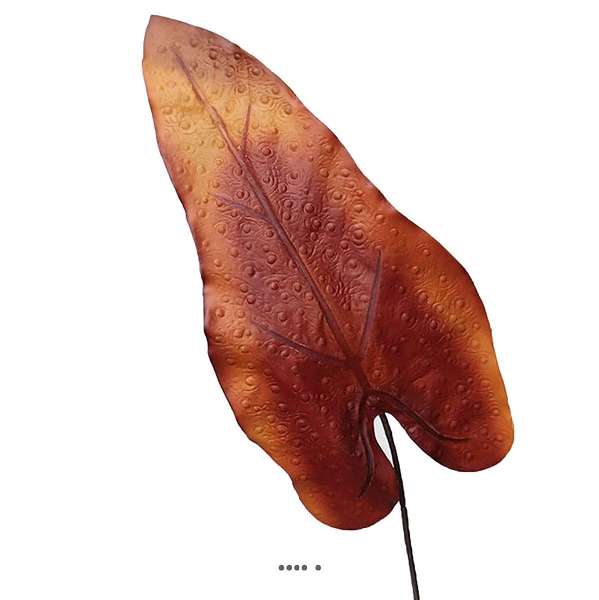 Artificielles - Feuille de caladium artificiel en tige H 80 cm Automne - couleur: Automne - Imagen 1