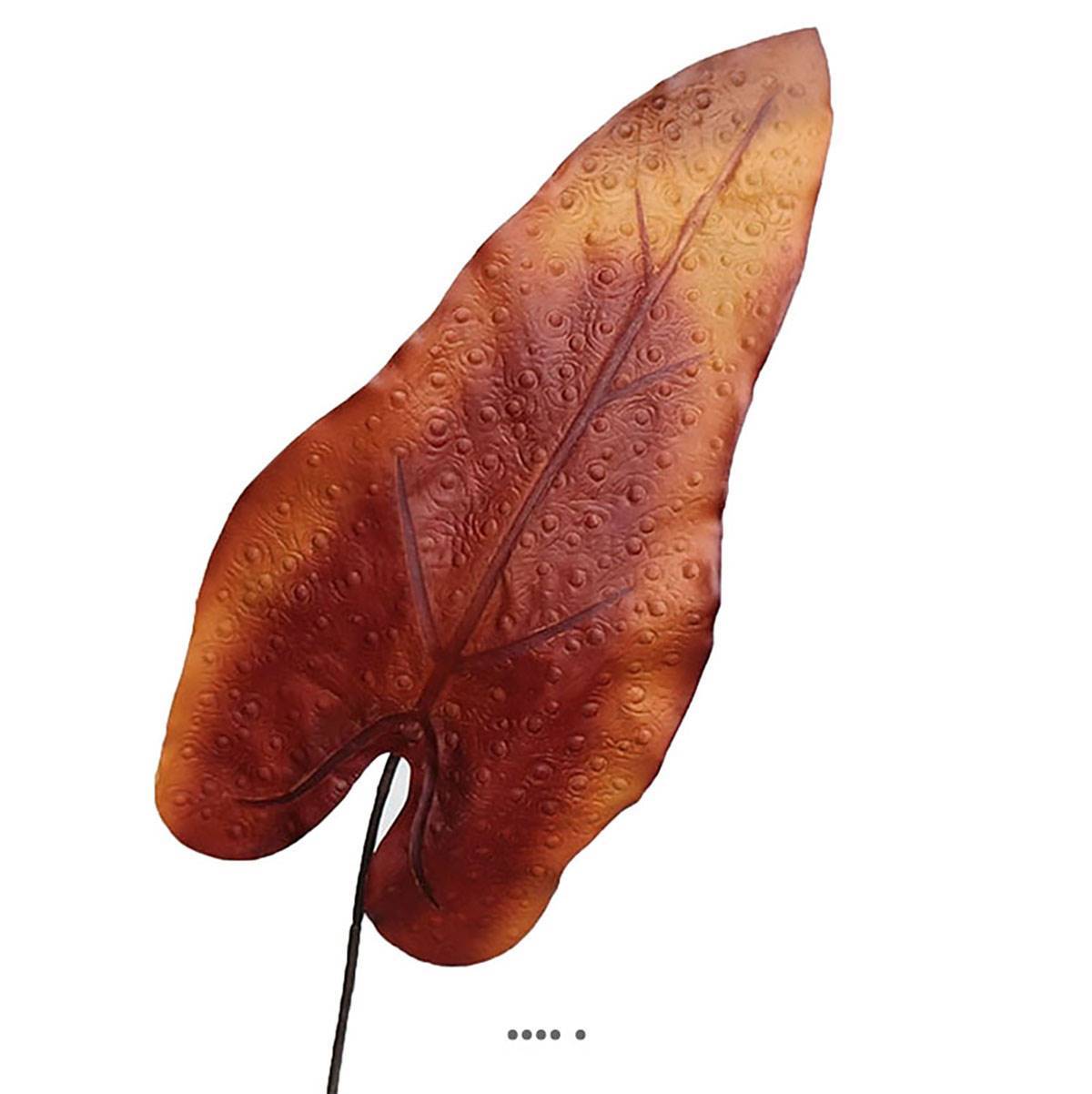 Artificielles - Feuille de caladium artificiel en tige H 80 cm Automne - couleur: Automne - Imagen 2