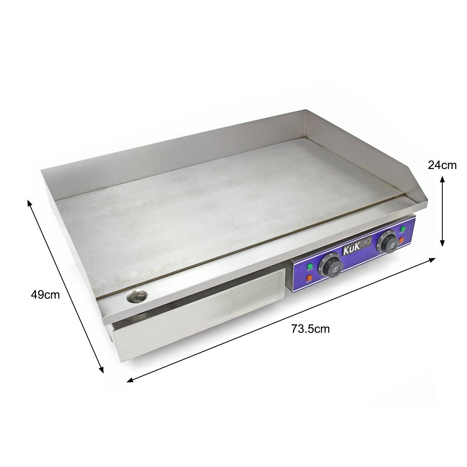 Kukoo - KuKoo Plaque de Cuisson Professionnelle Inox de 70cm - Imagen 3