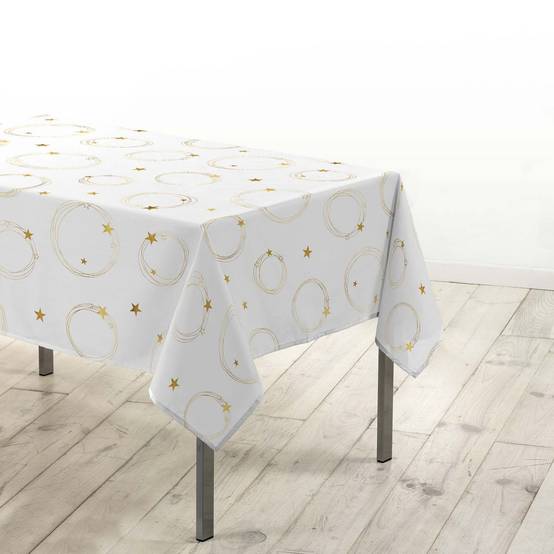 Sans Marque - Nappe rectangulaire antitache et infroissable Etoiles scintillantes - Douceur d'intérieur - Image 2