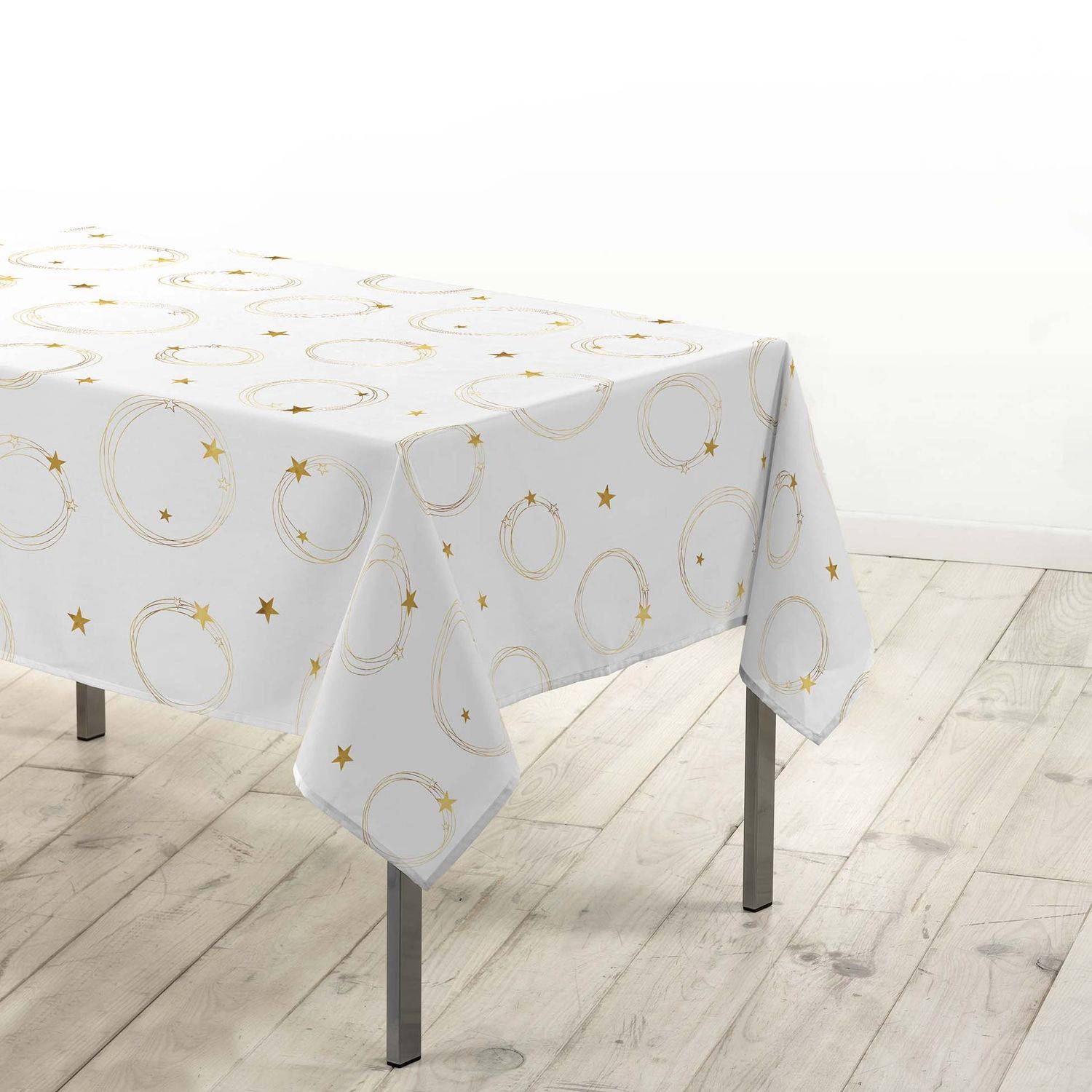 Sans Marque - Nappe rectangulaire antitache et infroissable Etoiles scintillantes - Douceur d'intérieur - Image 2