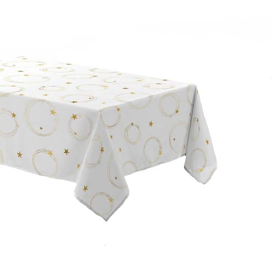 Sans Marque - Nappe rectangulaire antitache et infroissable Etoiles scintillantes - Douceur d'intérieur - Image 1