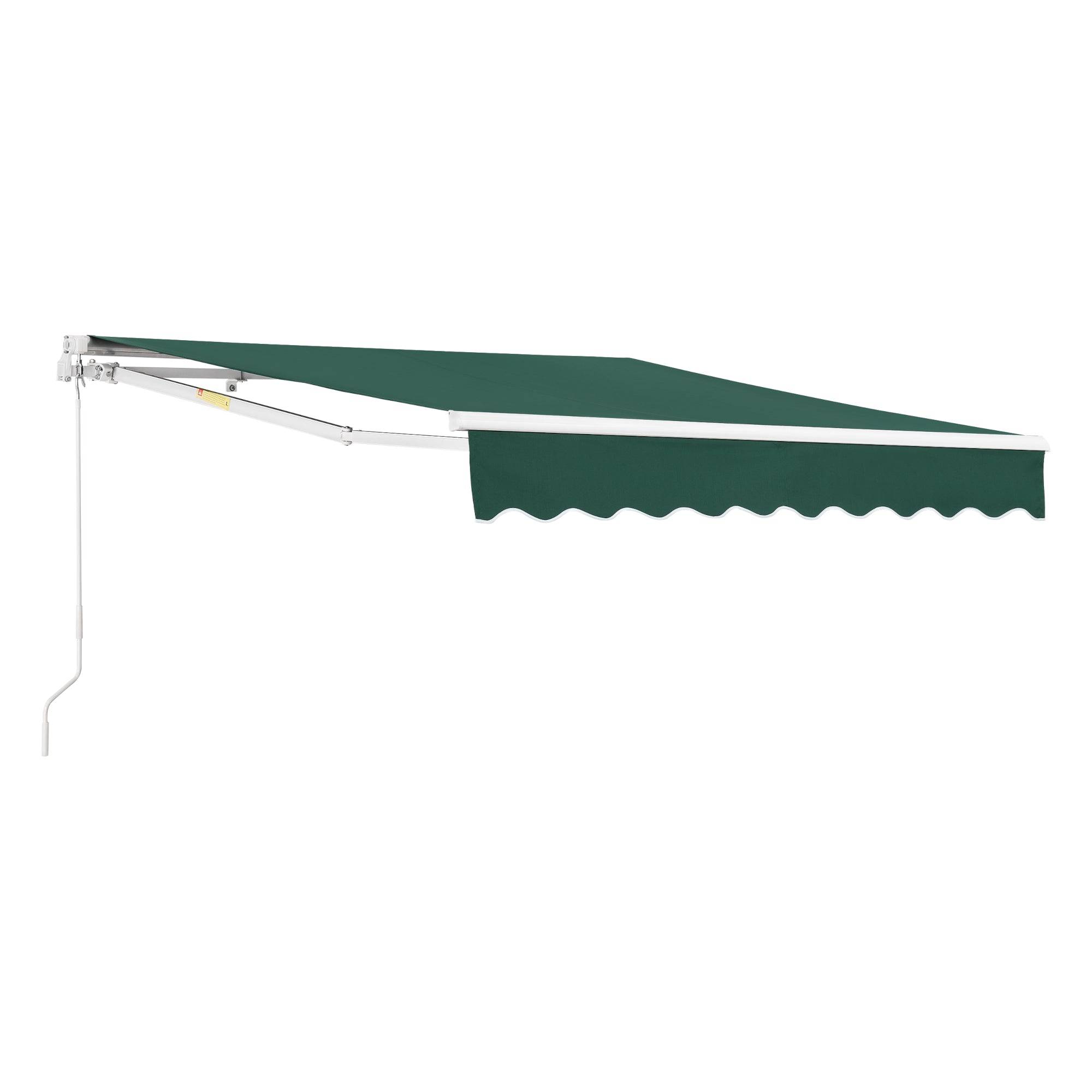 Helloshop26 - Store banne avec manivelle 250 x 200 cm vert foncé - Imagen 1