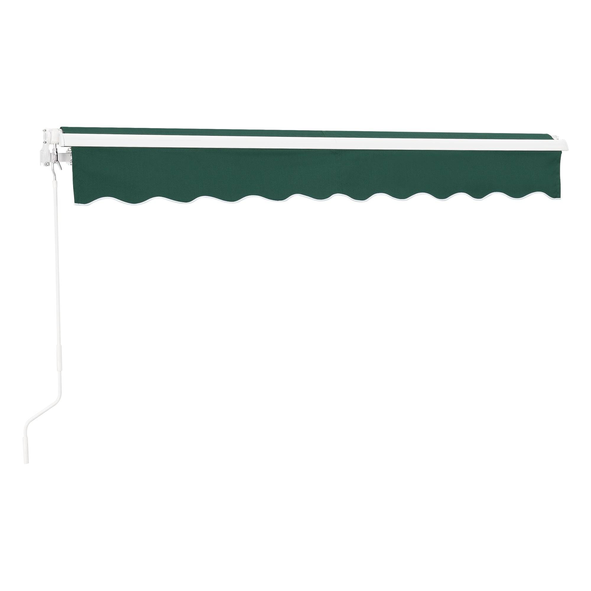 Helloshop26 - Store banne avec manivelle 250 x 200 cm vert foncé - Imagen 4