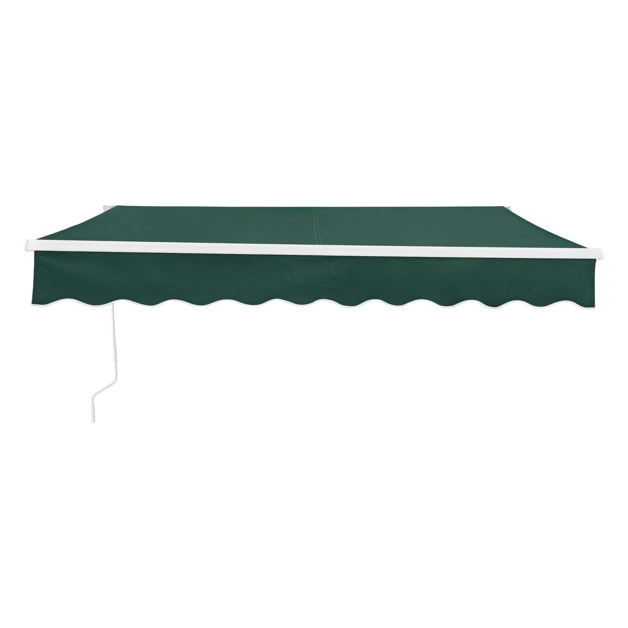 Helloshop26 - Store banne avec manivelle 250 x 200 cm vert foncé - Imagen 2