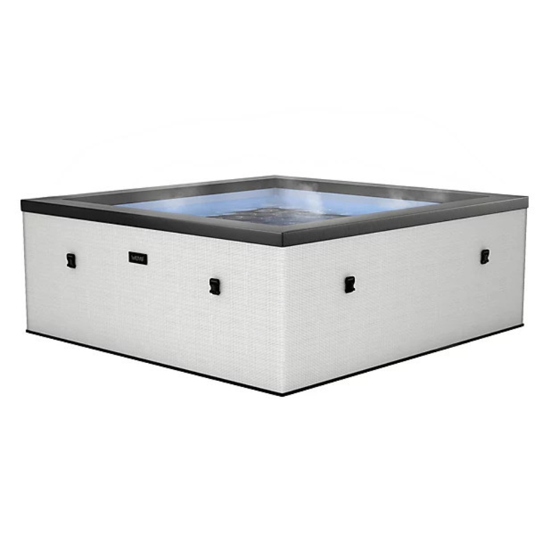Netspa - Spa semi-rigide Netspa Idaho - 6 places Coloris Pebble Blanc 70/90 Airjets massants - Image 10