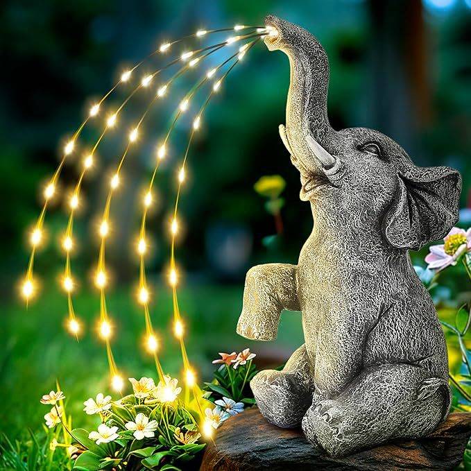 Statues d'éléphant Figurines de maison artistiques Décoration Artisanat en résine Ornements d
