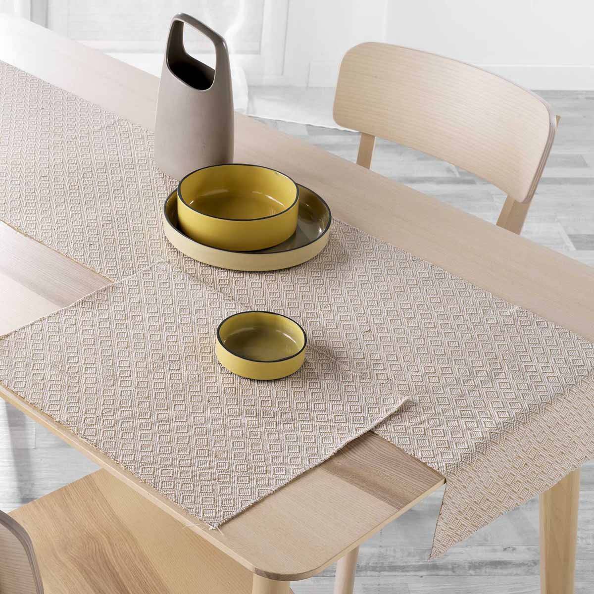 Paris Prix - Chemin de Table en Jute "Danity" 35x140cm Beige - Image 2
