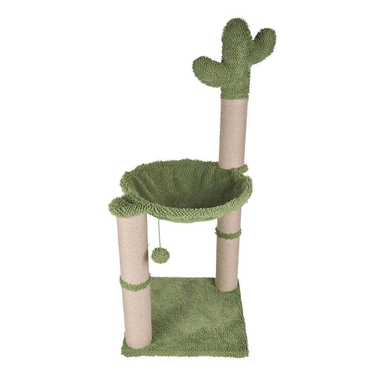 Love Story - Arbre à Chat Cactus "Jouet & Hamac" 96cm Vert - Image 1