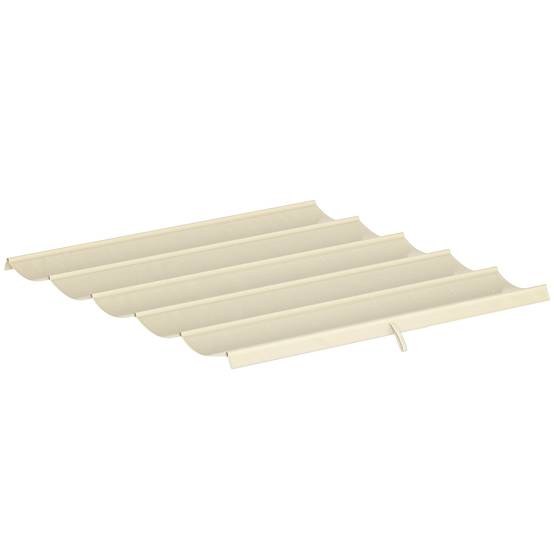 Toile pour pergola rétractable polyester crème 255 x 250 x 6 cm - PANGIVO - Image 1