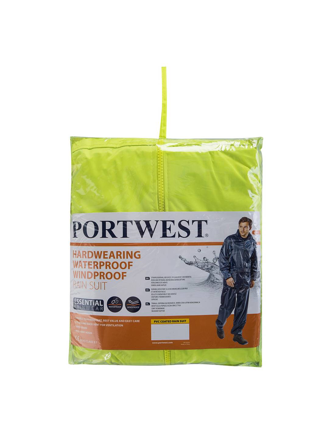 Portwest - Ensemble De Pluie (veste+pantalon) - Taille 6xl - Jaune - Portwest