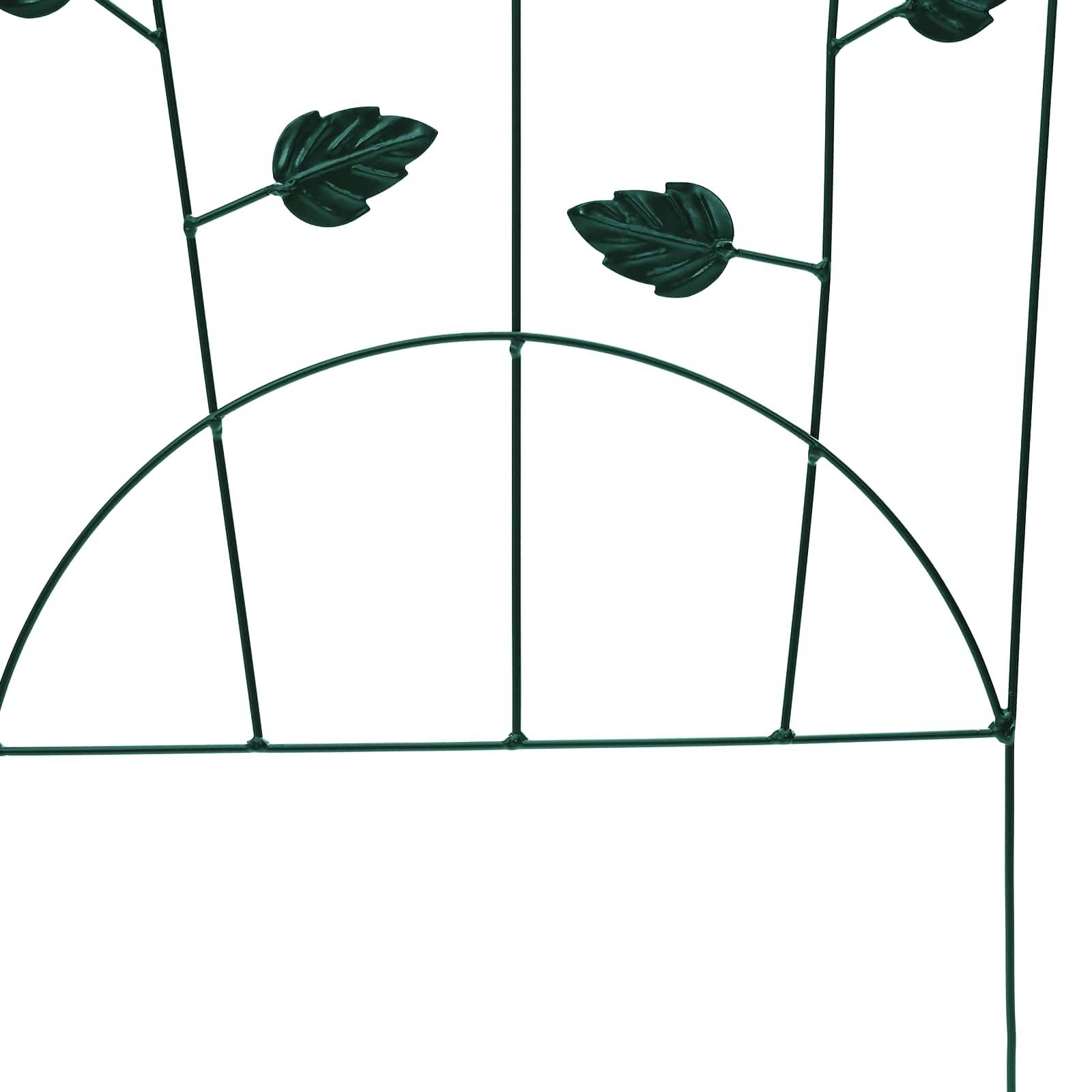 Bordure de jardin Acier Vert Lot de 3 Panneaux Clôture Basse Durable 112x40cm - ComfortXL Outdoor Living - Image 8