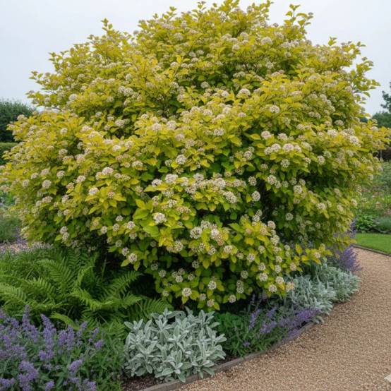 Physocarpus Raspberry Lemonade® 'ZLEYel2', Physocarpe à fleurs Blanche - feuillage Caduc - Pot de 1,5L - 20/40 cm- hauteur à maturité De 1,00 m à 1,5 - Image 3