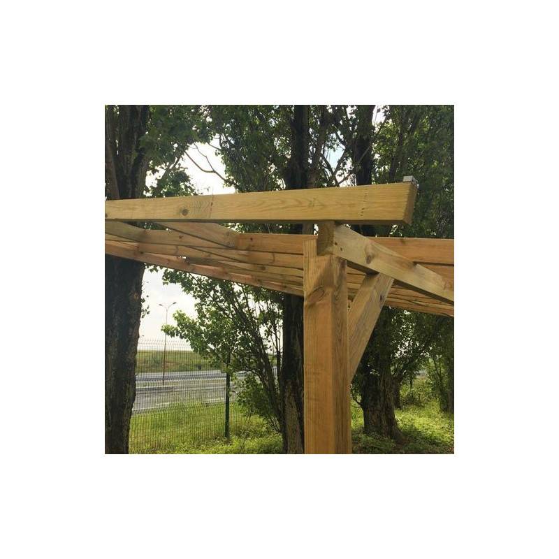 Habitat Et Jardin - Toit Terrasse Bois - 3x2 - Sans Toit - 188 X 303 X 254/274 Cm -habitat Et Jardin - Imagen 5