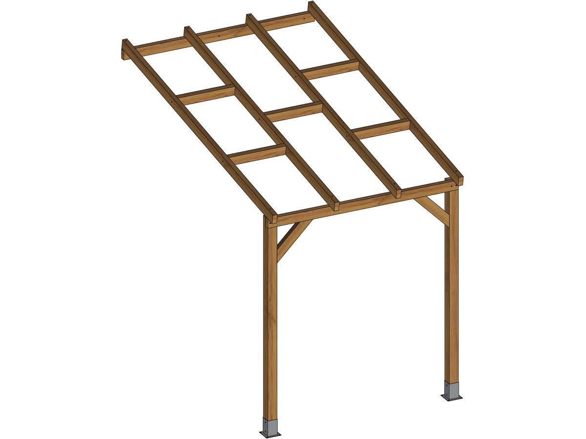 Habitat Et Jardin - Toit Terrasse Bois - 3x2 - Sans Toit - 188 X 303 X 254/274 Cm -habitat Et Jardin - Imagen 1